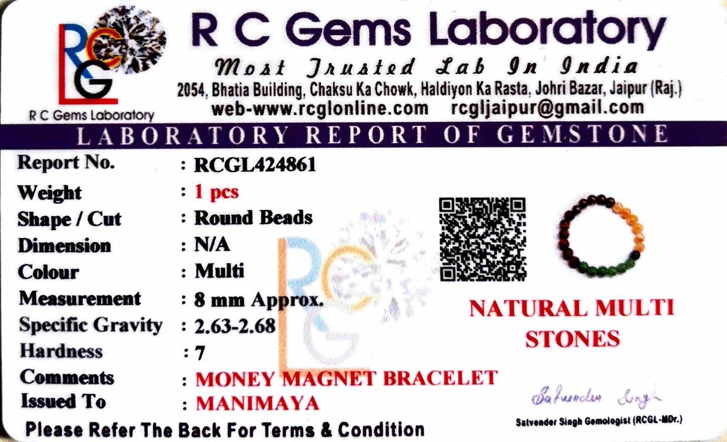 Money Magnet With Free Raw Selenite Plate