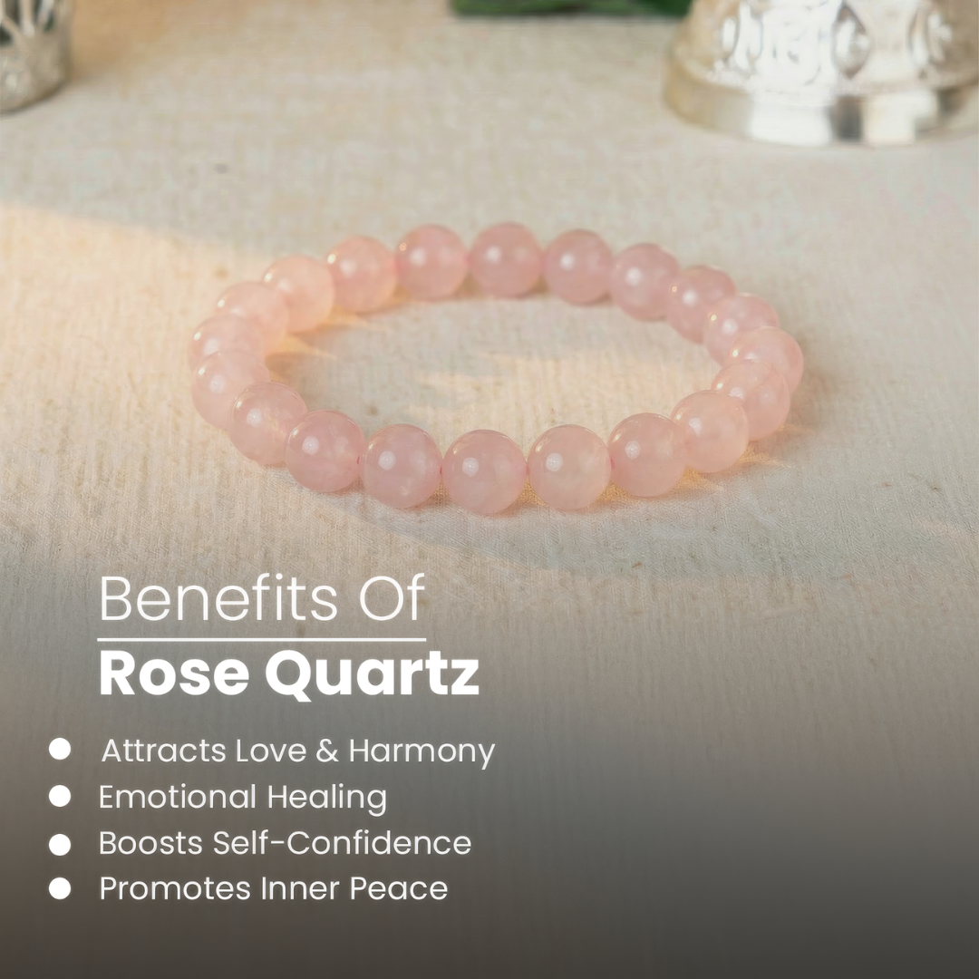 🌸 Rose Quartz Bracelet by MANI MAYA