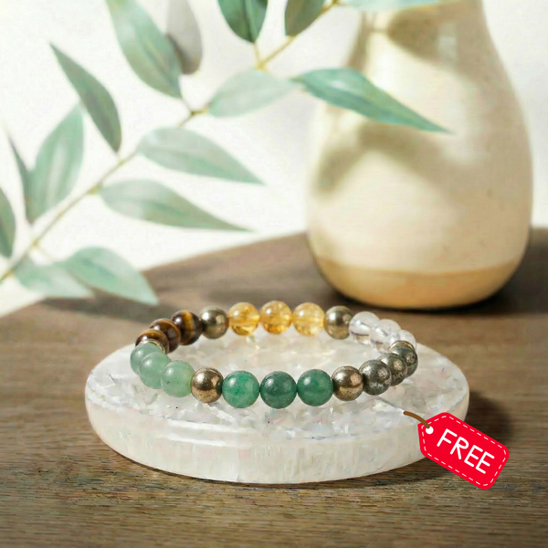 Dhan Yog Bracelet With Free Raw Selenite Plate