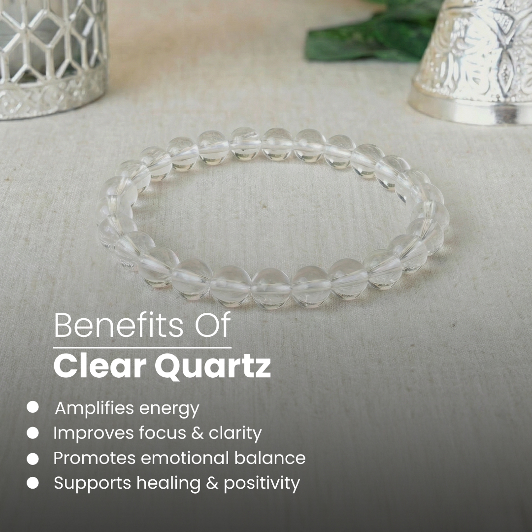 Manimaya Natural Clear Quartz Bracelet