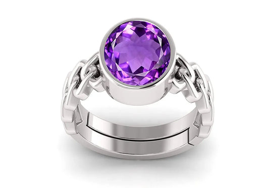 Mani Maya Amethyst Stone Ring