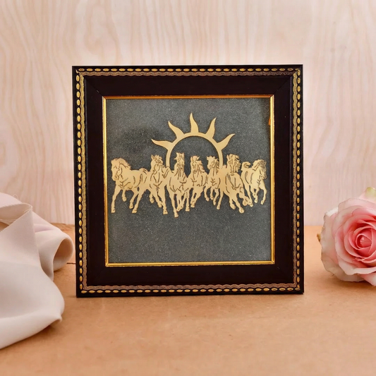 🐎 7 Horses Pyrite Frame by MANI MAYA