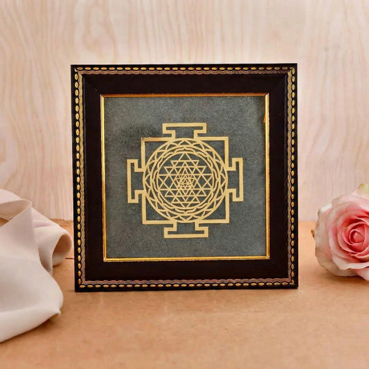 🕉️ Shree Yantra Pyrite Frame by MANI MAYA