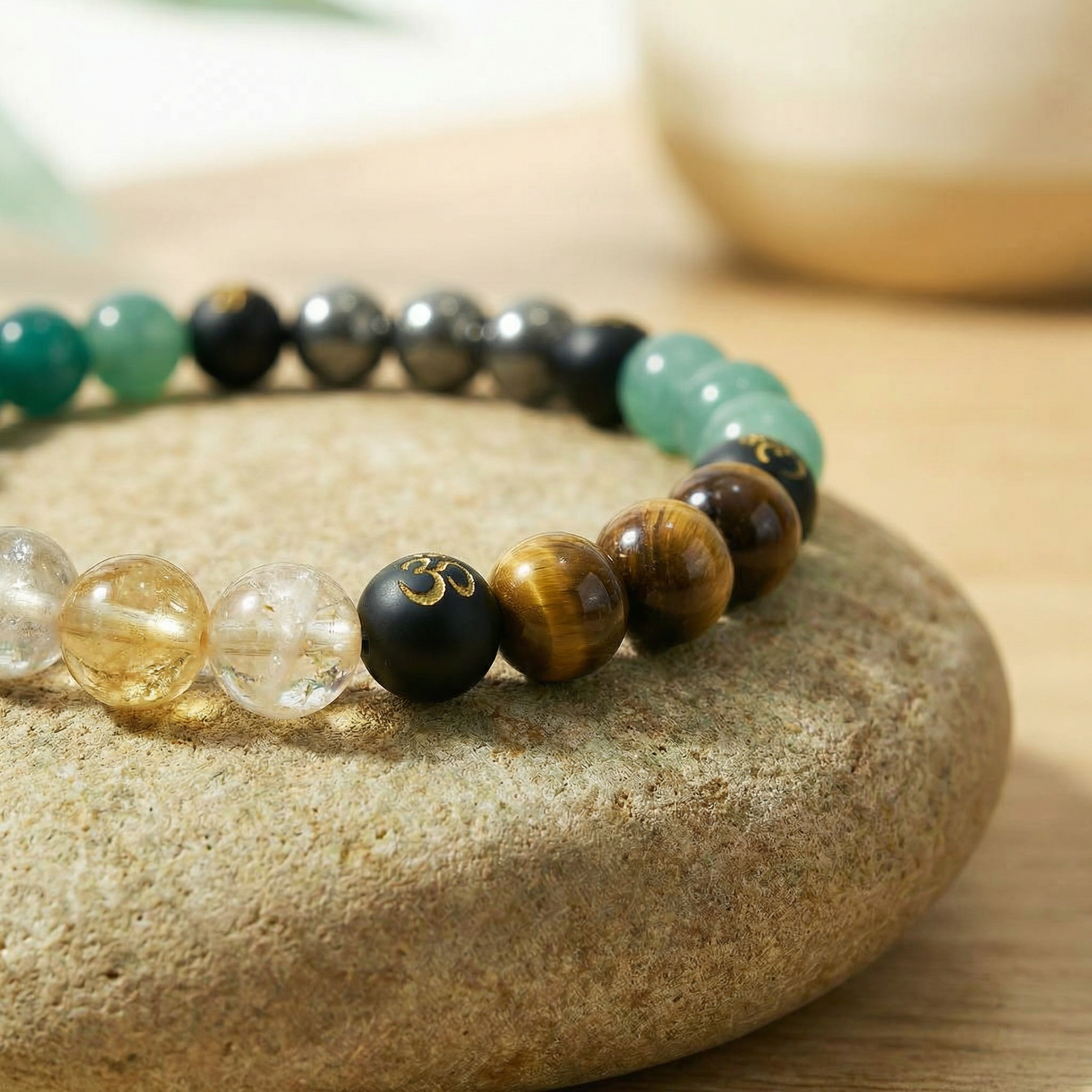 Manimaya Dhan Yog Om Bracelet
