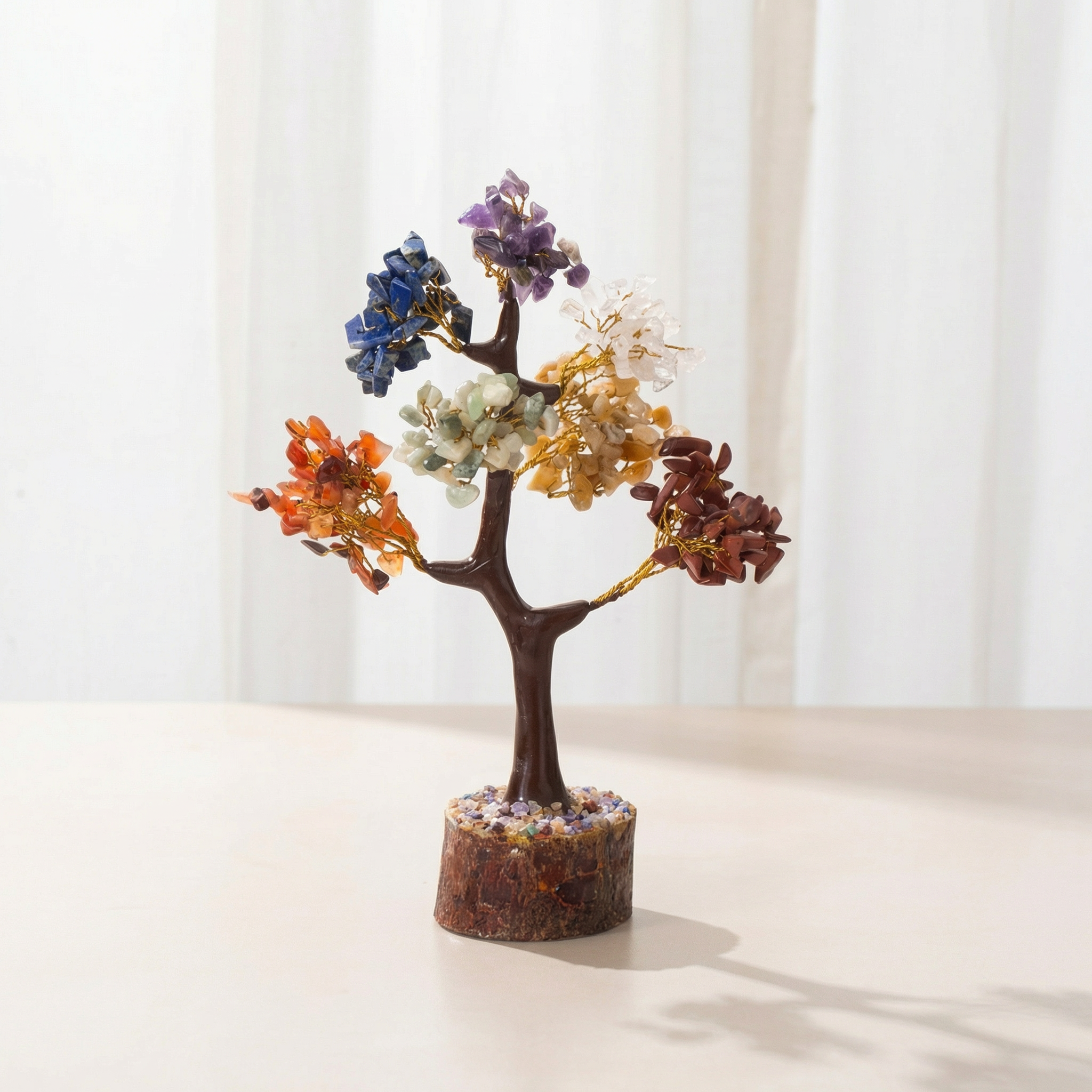 Manimaya Natural 7 Chakra Crystal Tree