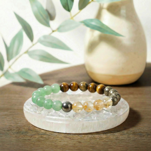 Money Magnet With Free Raw Selenite Plate