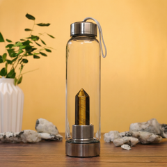Manimaya Tiger Eye Crystal Water Bottle