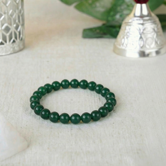 Manimaya Natural Green Jade Bracelet