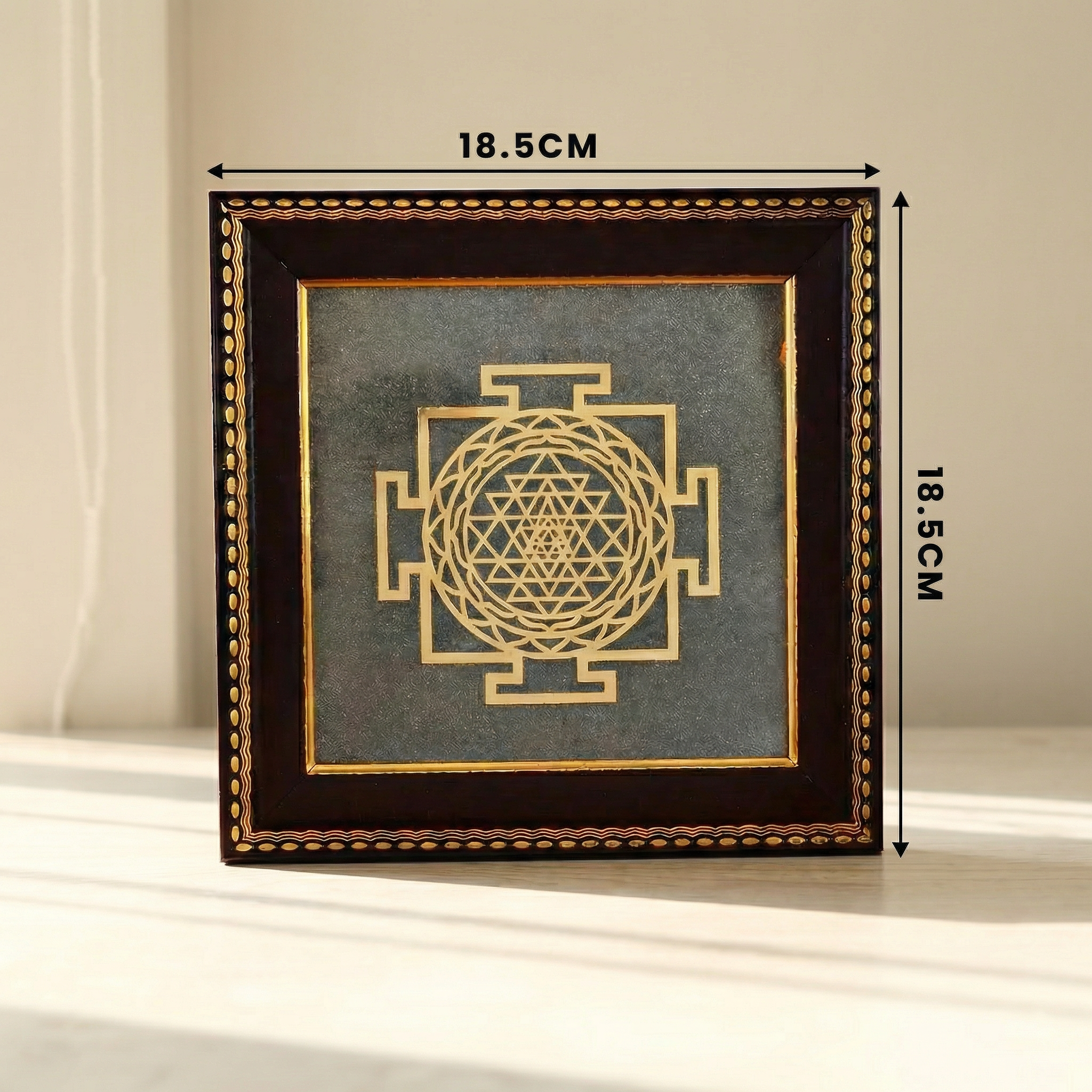 🕉️ Shree Yantra Pyrite Frame by MANI MAYA