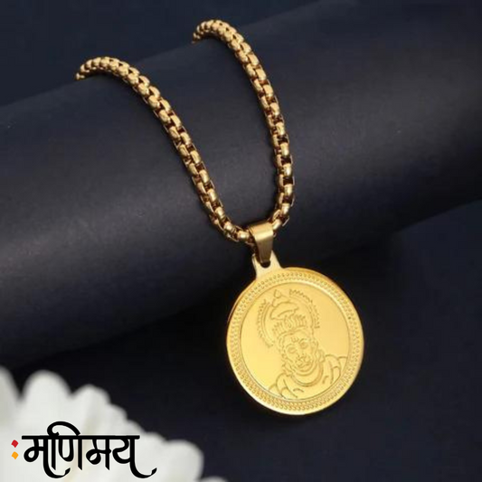 Gold Plated Hanumanji Necklace