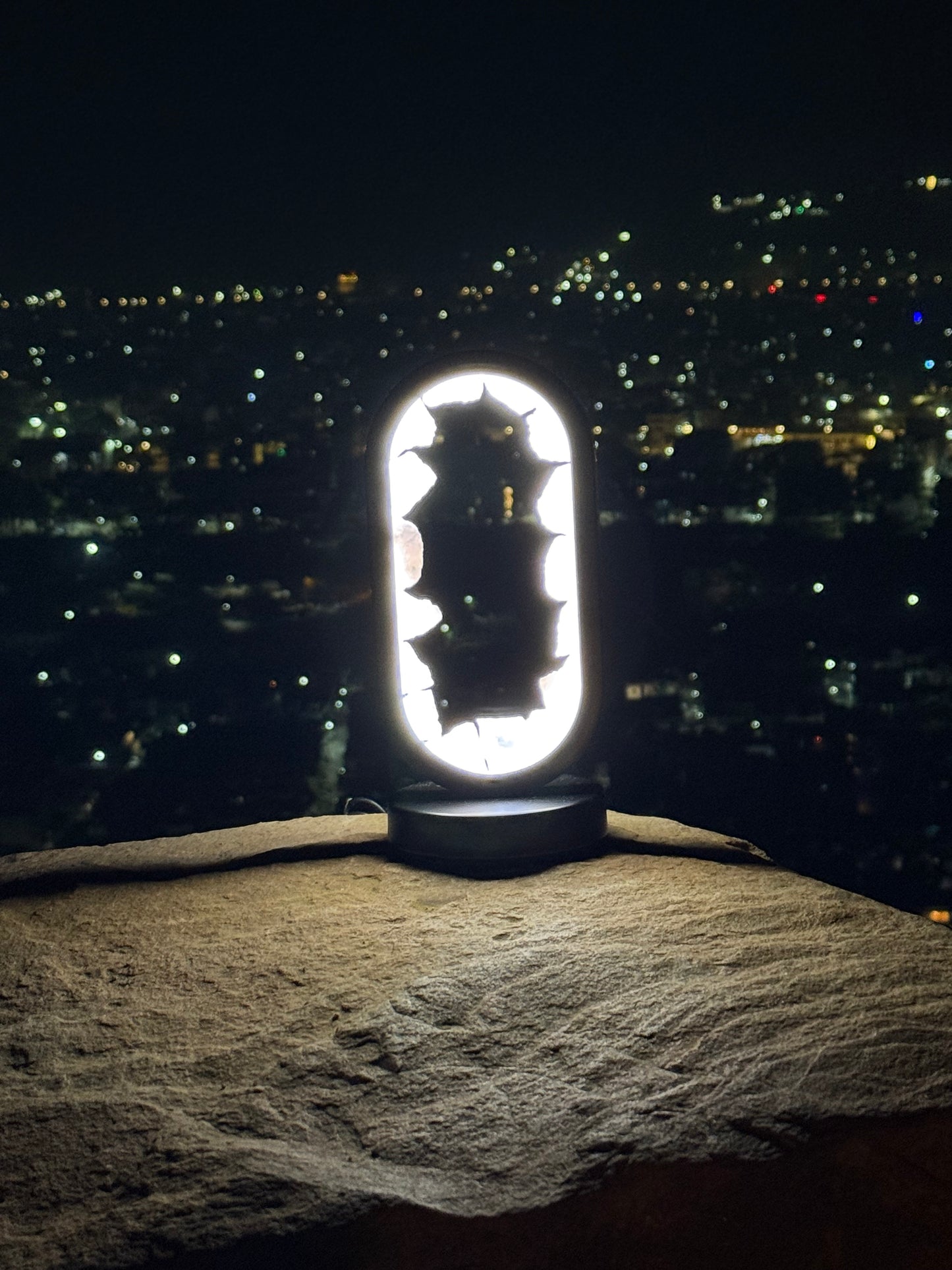 MANI MAYA Rose Quartz Crystal LED Lamp