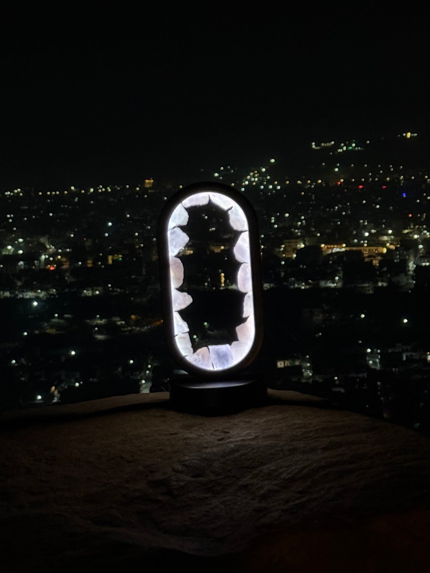 MANI MAYA Rose Quartz Crystal LED Lamp