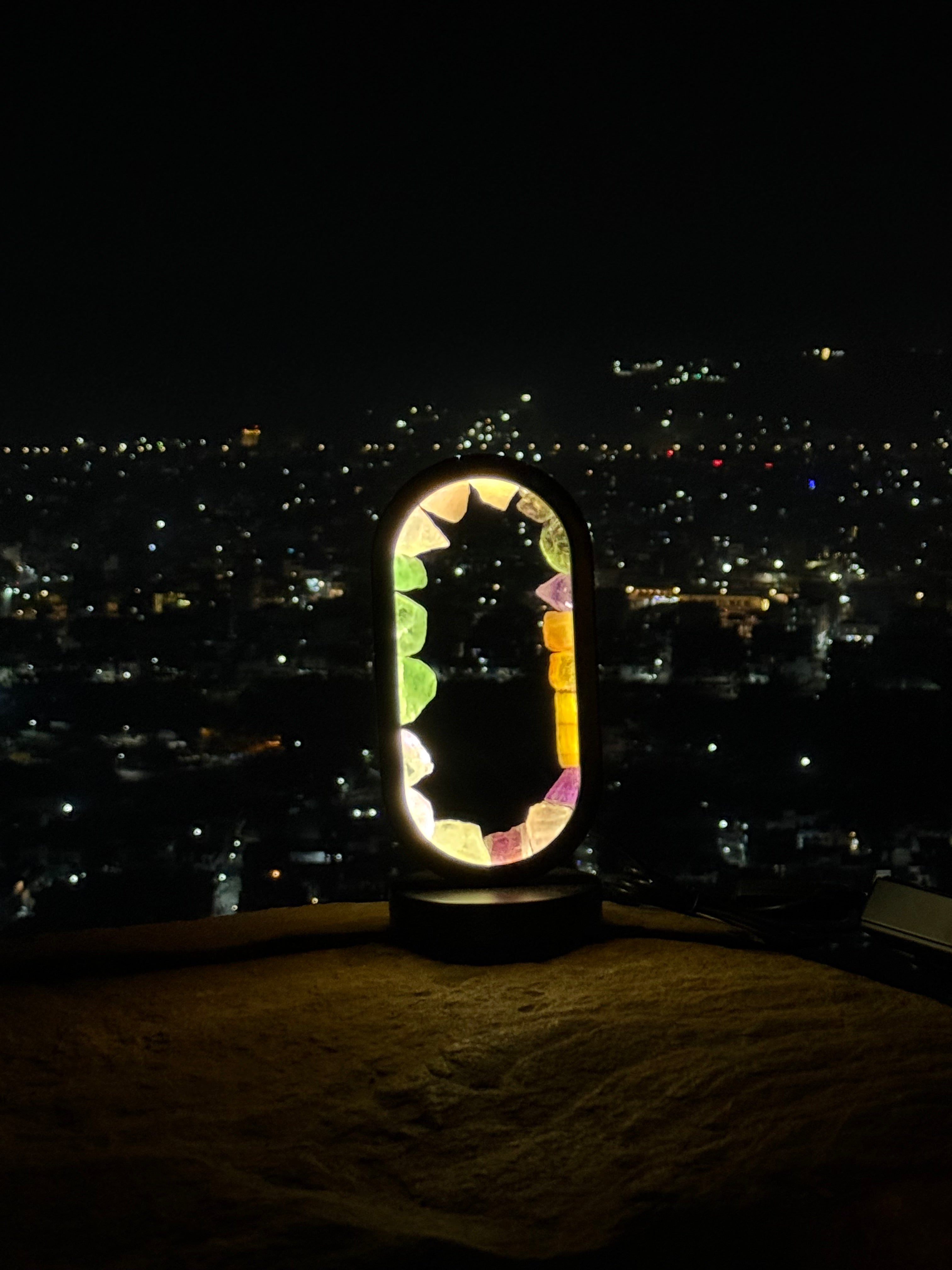 MANI MAYA Multi Crystal Healing LED Lamp