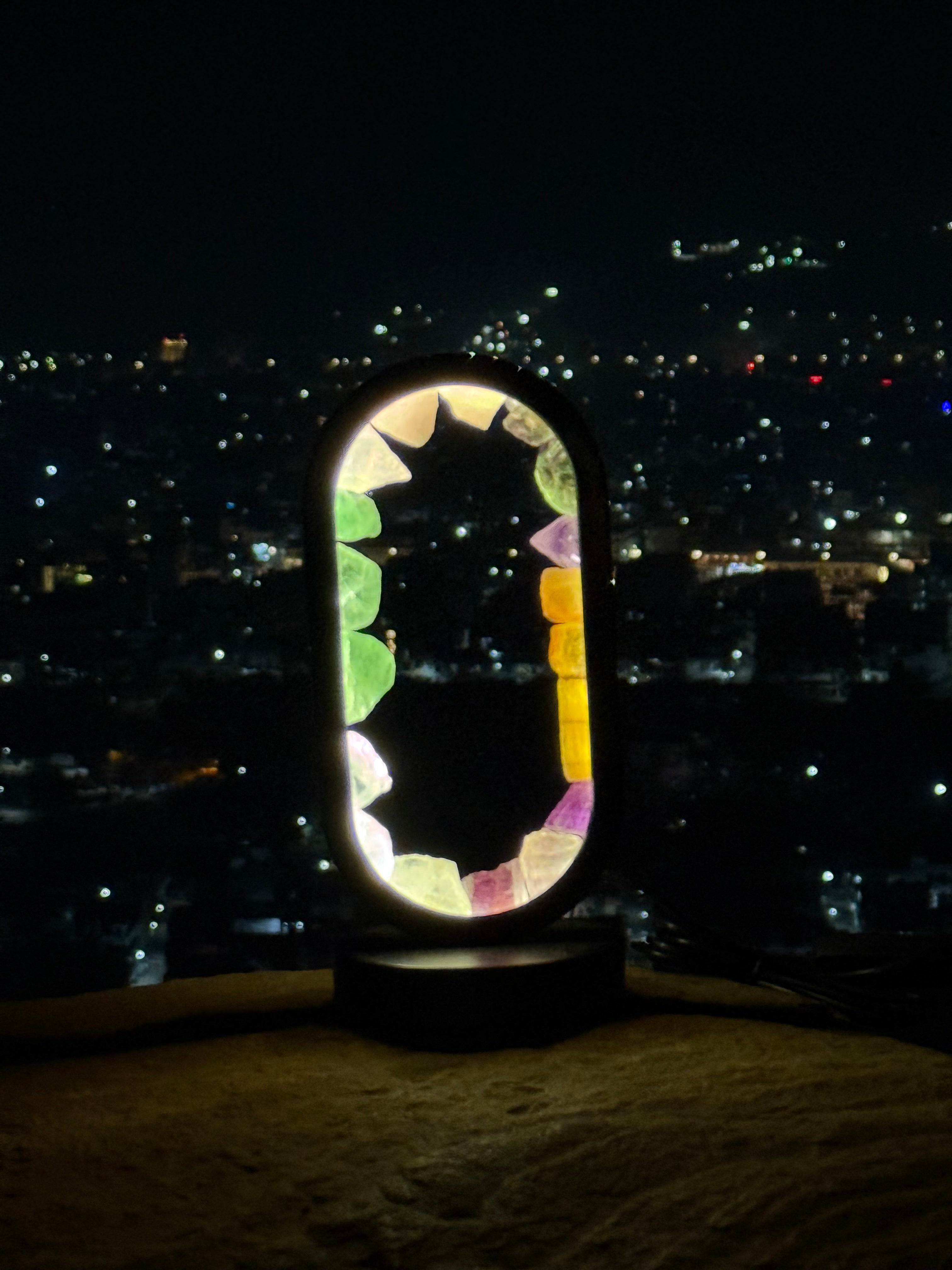 MANI MAYA Multi Crystal Healing LED Lamp