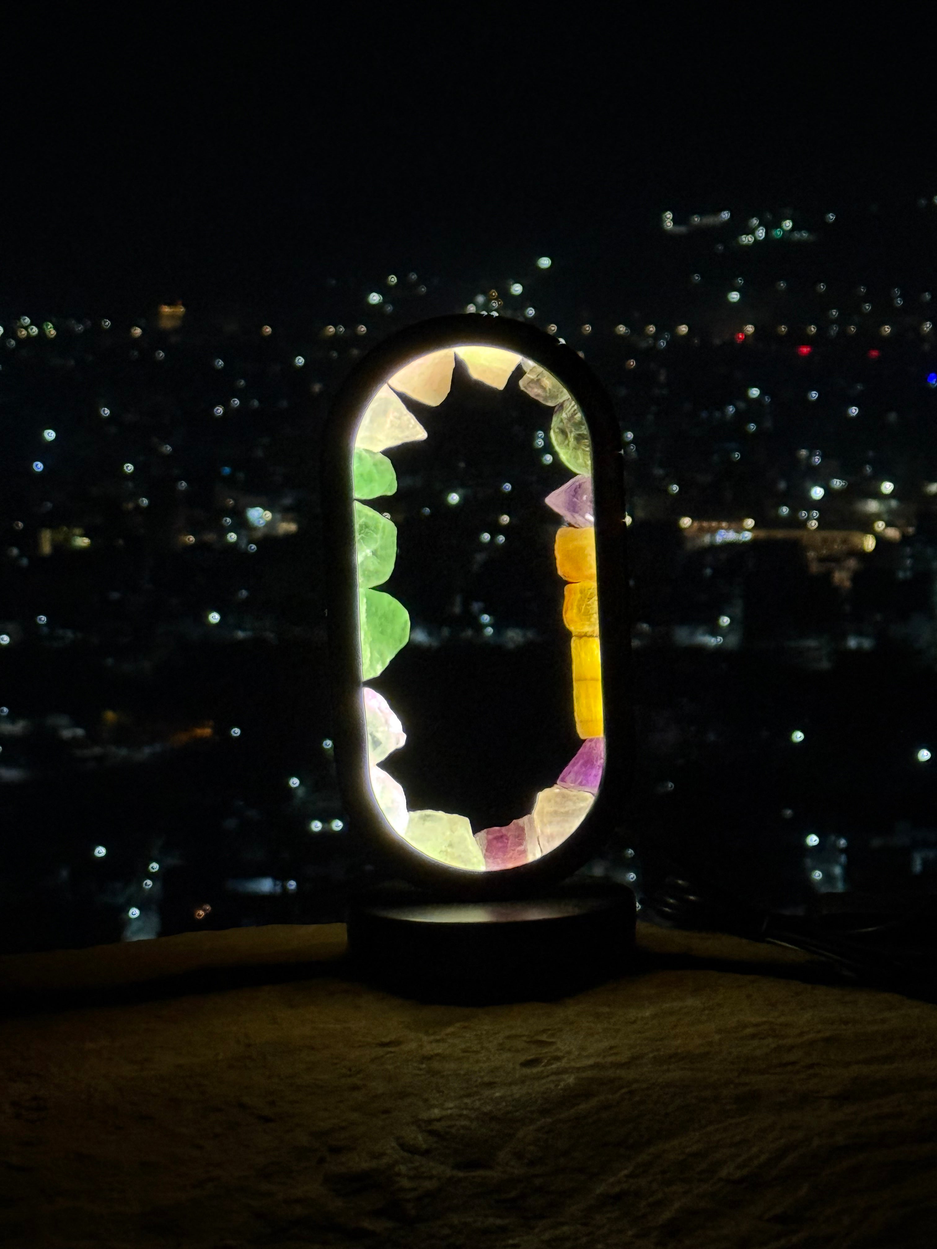 MANI MAYA Multi Crystal Healing LED Lamp