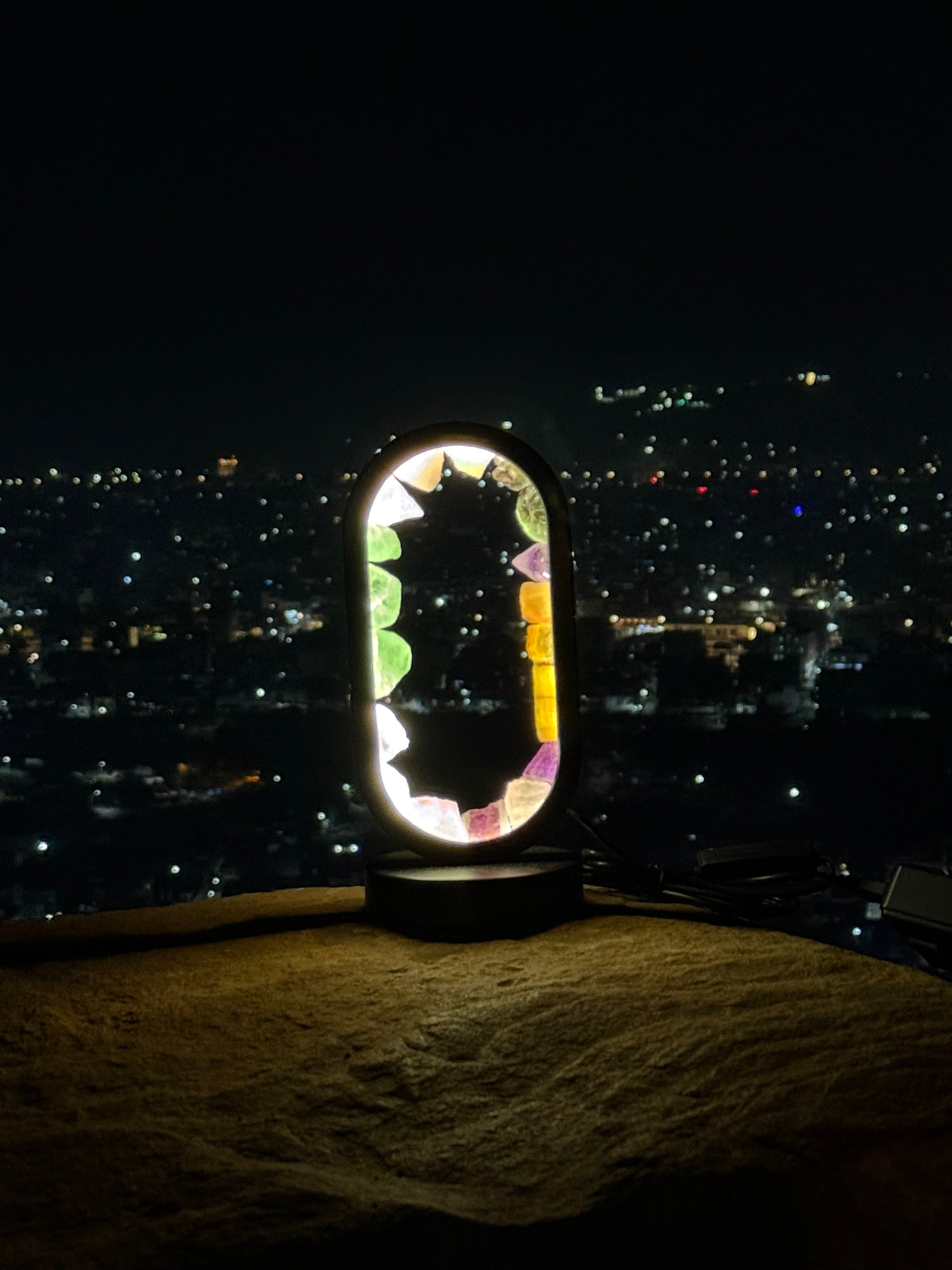 MANI MAYA Multi Crystal Healing LED Lamp