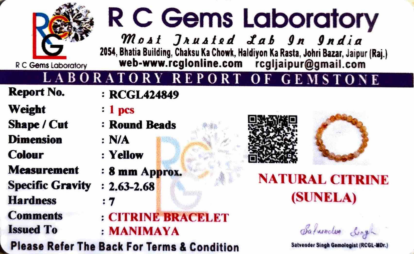 Manimaya Citrine Bracelet