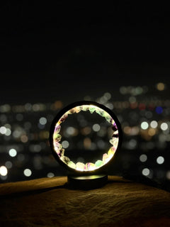 MANI MAYA Multi Crystal Circular LED Lamp