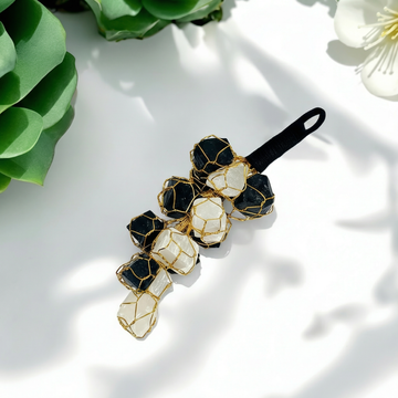 Black Tourmaline & Selenite Hanging